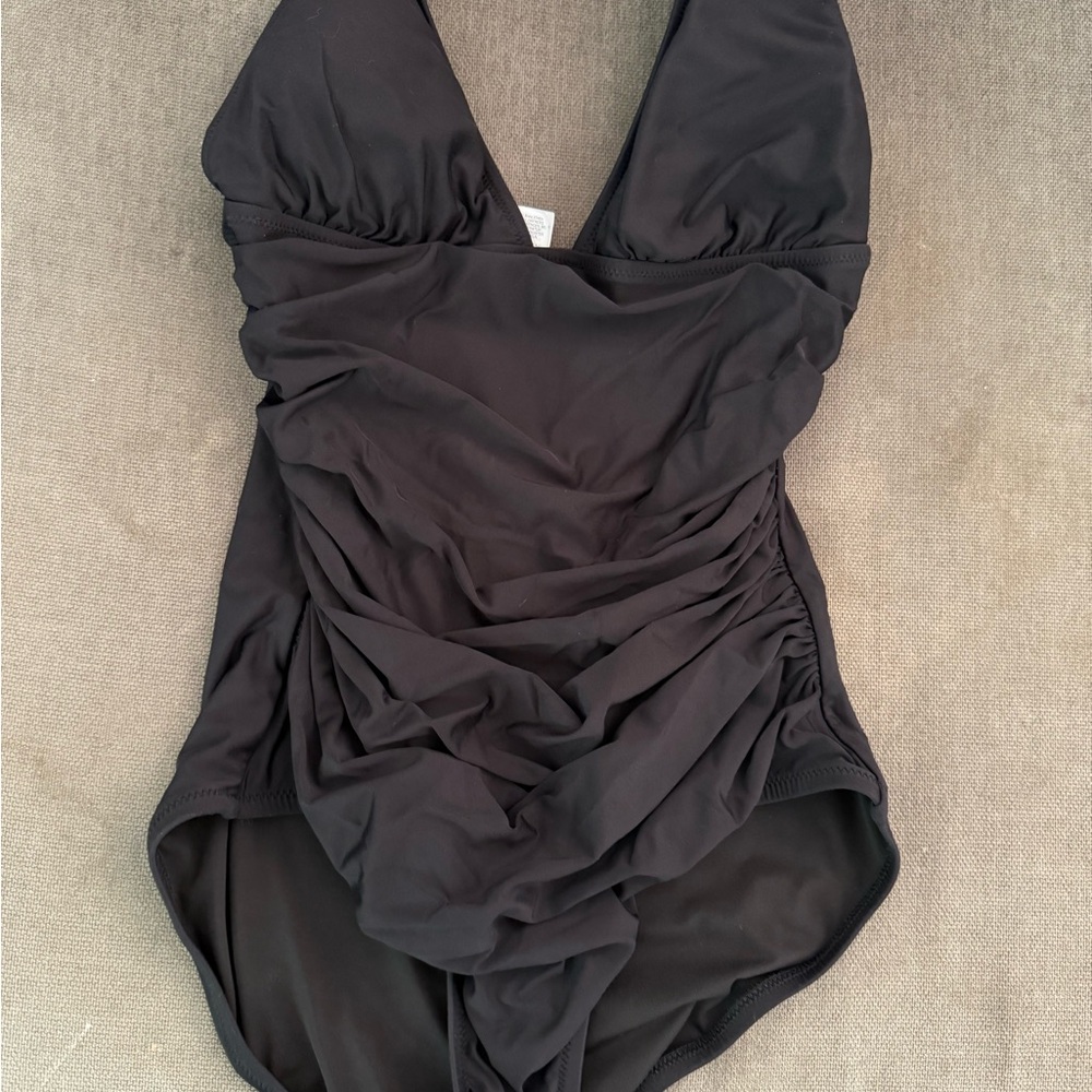 Jcrew Black One Piece Swimsuit